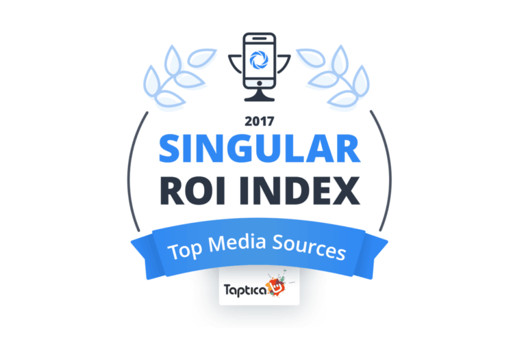 Taptica Ranked Top 15 Global Media Source in 2017 Singular ROI Index